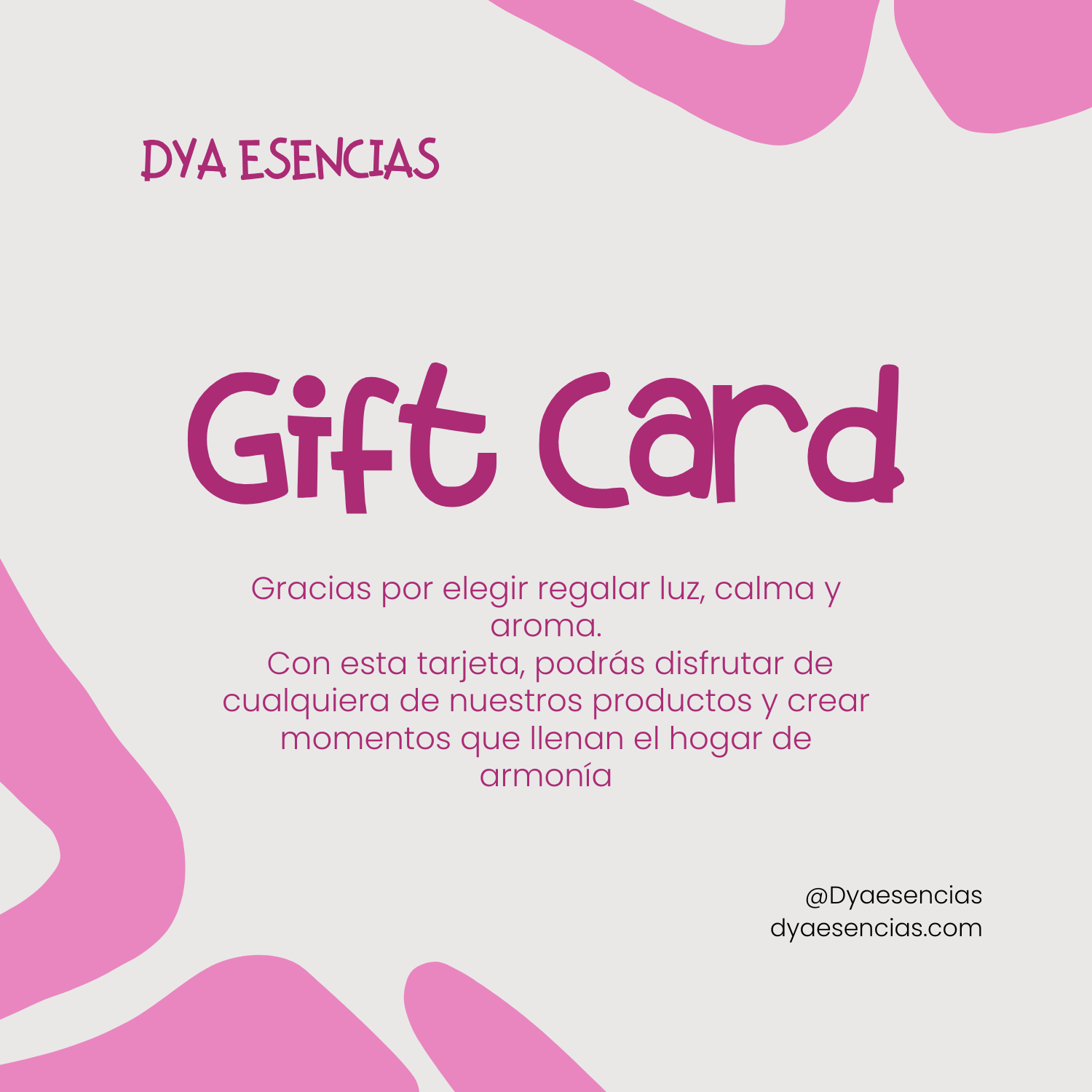 Gift Card de D&A Esencias